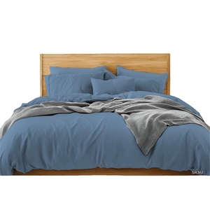 Solid Color <b>Super</b> Single Grade Fitted Sheet Set | 100% Pure Cotton 800TC <b>Soft</b> Non Disposable Hospital <b>Bedding</b> 30cm Deep Pocket - Product Image 1