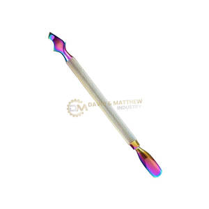 Outil de soin des ongles en acier inoxydable à double extrémité de vente chaude poussoir de cuticules de manucure efficace pour le nettoyage des ongles d'élimination des peaux mortes - Product Image 3