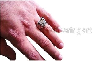 Anillo de Hombre, Anillo de Pantera con Puntos, Artesanía Detallada, Joyería con Cabeza de Animal, Joyería Hecha a Mano, Anillo de Plata de Ley 925 Sólida Personalizable - Product Image 5