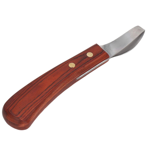 Cuchillo de Herrador Profesional de Acero Inoxidable, Duradero, con Hoja Curva Afilada y Resistente al Óxido para el Recorte de Cascos - Product Image 1
