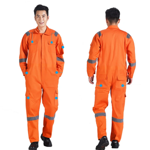 Combinaison de sécurité réfléchissante haute visibilité Combinaison de protection en coton polyester léger pour mécaniciens et ateliers - Product Image 5