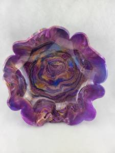 Bol en résine bohème fait main, écologique, modèle de bol à fruits, vaisselle pour fête, décoration de la maison, artisanat, cadeaux - Product Image 5