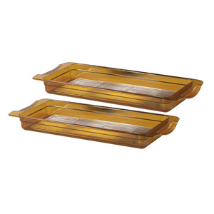 Set of 2 High Temperature GN 2/4 Containers Premium <b>Baking</b> Dishes & Pans - Product Image 1