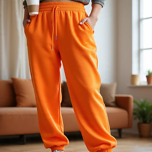 Baggy pyjama femmes vêtements de sport hiver pantalons de survêtement dames Jogging haut cordon taille surdimensionné sweat-pantalon femmes - Product Image 5