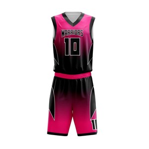 Ensemble de maillots de basket-ball pour hommes de haute qualité, taille plus, été, sans manches, uniformes imprimés par sublimation - Product Image 2