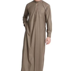 Vente directe d'usine quart de manches évasées Dishdasha homme mode de rue et vêtements musulmans islamiques Thobe Robes homme - Product Image 1