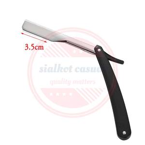 Maquinillas de afeitar rectas con mango de acero, maquinillas de afeitar plegables de calidad superior, maquinillas de afeitar para hombres - Product Image 2