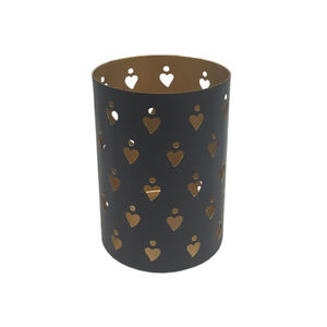 Juego de decoración del hogar de color blanco de soporte de vela votivo redondo de Metal para decoración de jardín y mesa hecha a mano - Product Image 5