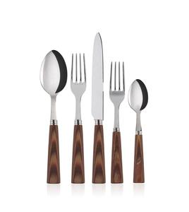 Couverts design de luxe cuillère couteau fourchette ensemble de couverts en acier inoxydable de haute qualité et en bois au meilleur prix - Product Image 2