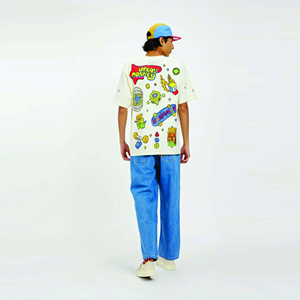 เสื้อยืดผู้ชายวินเทจผ้าคอตตอนหนักลำลองพิมพ์ลายสไตล์ฮิปฮอปสตรีทใหม่ฤดูร้อน - Product Image 2