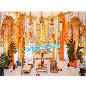 Royal Wedding Mandap Decor Paneles de elefante Decoración DE BODA FRP Elephant Face Paneles de elefante FRP de nuevo diseño - Product Image 1