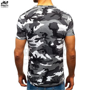 T-shirts camouflage pour hommes les plus vendus par les fabricants professionnels, nouveau design, toile de haute qualité, polyester/coton respirant - Product Image 2
