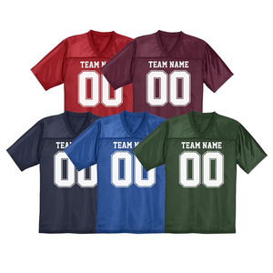 Camiseta de Fútbol Americano Personalizada al por Mayor, Transpirable, de Manga Corta, con Diseño Impreso, Colores y Tallas Personalizables, Unisex para Adultos, 100% - Product Image 6