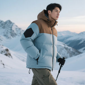 AQTQ vente en gros unisexe doudoune Vintage Streetwear lourd hiver à capuche coupe-vent veste couleur changeante ODM approvisionnement - Product Image 4