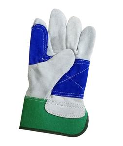 Guantes de trabajo de cuero Importador en guantes de trabajo de cuero dividido 707 Guante de trabajo de cuero al por mayor - Product Image 5