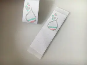Étiquettes tissées à la main pour l'étiquette d'entretien des vêtements Logo personnalisé étiquettes de vêtement lavables accessoires de couture - Product Image 5