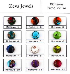 Piedra preciosa comprimida Mohave naranja cobre turquesa colgante chapado en oro colgante hecho a mano para la fabricación de collares para hombres y mujeres - Product Image 5