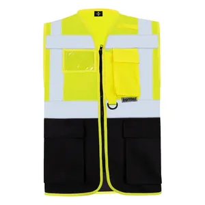 Gilet multifonctionnel personnalisé Berlin avec autocollants et lumières réfléchissants pour usage promotionnel - Product Image 2