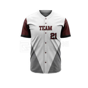 Servicio OEM Uniformes de Béisbol Transpirables de Talla Grande 100% Poliéster Personalizables a Bajo Precio - Product Image 3