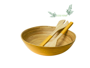 Cuenco de bambú hilado natural con diseño personalizado grabado con logotipo láser hecho en Vietnam - Product Image 5