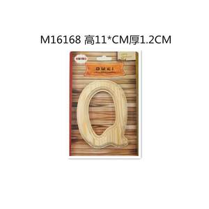 Letreros de pared de madera 11cm1 2u/c Letras coloridas - Product Image 1