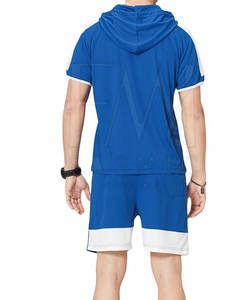 New Arrival Solid Color Hoodie Sets With Customize Design Casual Two Piece <b>Tracksuits</b> Hoodies And Shorts Set's - Product Image 2