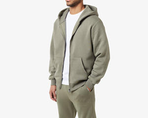 Chándales de Moda Otoñal, Estilo Urbano, Holgados, 100% Algodón, Estampado Sólido, Transpirables, de Felpa, Personalizables para Invierno - Product Image 2