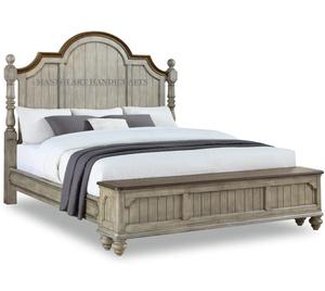 Antique Royal <b>Bed</b> Modern Luxury Premium Solid <b>Wood</b> Carved Furniture American Living Room Foldable Extendable Storage <b>Bed</b> - Product Image 3