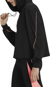 Sudadera con capucha de algodón de gran tamaño para mujer, Top corto con estampado personalizado bordado, estilo Vintage, entrenamiento al aire libre para invierno - Product Image 5