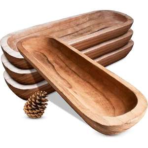 Nouveau Design Bol à Pâte en Bois pour Décor Bol à Pâte Table à Manger Centre de Table Bougie Décoratif et Bol à Fruits - Product Image 4