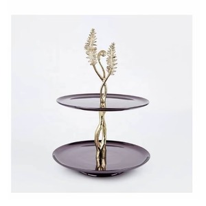 แท่นวางเค้กเหล็กตอก3ชั้นชั้นชั้นสำหรับวางคัพเค้กที่หรูหราเหมาะสำหรับตกแต่งงานเลี้ยงวันเกิดงานแต่งงาน - Product Image 6