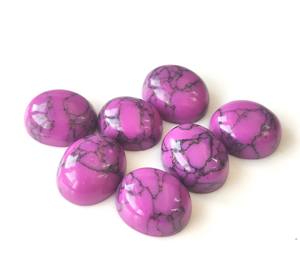 3x5mm-20x30mm อัญมณีทรงหลังแบนหลวมสำหรับทำเครื่องประดับอัญมณีอัญมณีฮาวไลท์สีม่วงสังเคราะห์คุณภาพสูง - Product Image 6