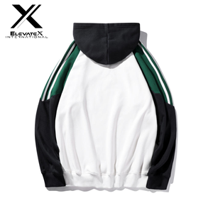 เสื้อฮู้ดสวมหัวผู้ชายสไตล์ฝรั่งเศสฤดูหนาวผ้าฟลีซผ้าฝ้าย100% หลากสีพิมพ์ลายปักโลโก้3D สีพื้น - Product Image 2