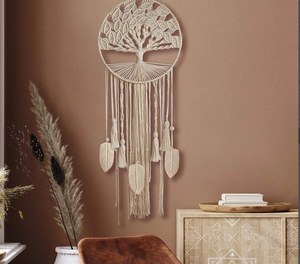 ดรีมแคชเชอร์ดวงจันทร์และดาวที่แขวนอยู่เหนือเตียงเครื่องดักฝันเครื่องดักฝันขนาดใหญ่ที่กำหนดเองสำหรับแขวนผนังของตกแต่งบ้าน - Product Image 2