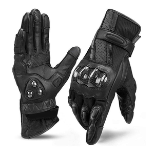 Gants de moto personnalisés en cuir respirant pour hommes, vêtements de sport pour le cyclisme, style motard, prix - Product Image 1