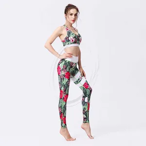 Frauen Nahtlose Yoga-Sets Sport Leggings mit hoher Taille BH Push Up Stretch-Anzug Private Label Drop Shipping Großhandel Lieferant