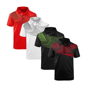 Personnalisé 2023 à manches courtes pour hommes jeunes pour polo T-Shirt impression sublimée chemise de golf en coton/fibre de bambou conception solide - Product Image 1