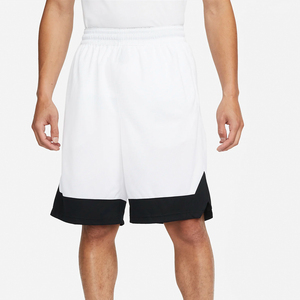<b>Mens</b> <b>White</b> Sports <b>Shorts</b> with Black Contrast Hem Custom Logo Athletic Training Quick Dry Gymwear <b>Shorts</b> DDP Shipping - Product Image 1