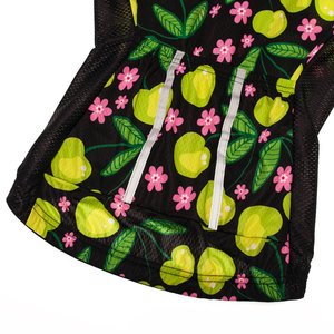 Maillot de cyclisme à manches courtes personnalisé pour femmes chemise de vélo de route imprimée par sublimation tissu respirant coupe professionnelle avec fermeture éclair pleine longueur - Product Image 6