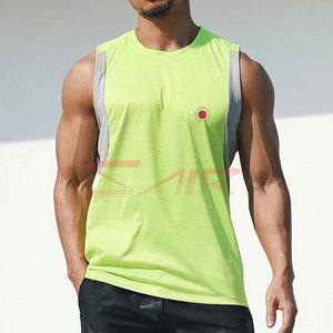 Débardeur de sport pour homme, personnalisé, à séchage rapide, respirant, écologique, en coton/fibre de bambou, style décontracté, couleur unie, très vendu - Product Image 4