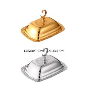 Beurrier en métal vintage unique fabriqué à la main avec touche, ce qui en fait un accessoire incontournable pour les amateurs de cuisine classique - Product Image 2