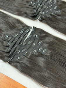 Vietnamese Virgin Raw Human <b>Hair</b> Clip-in <b>Ponytail</b> <b>Extensions</b> Straight Body Wave Water Wave Styles - Product Image 4