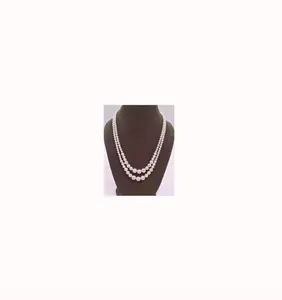 高品质天然4至12毫米贝壳珍珠珠子项链，适合女性使用，批发价可用