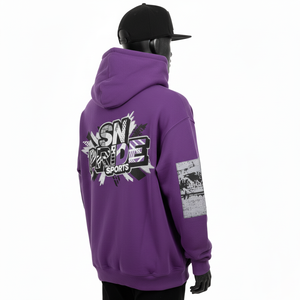 Sweat-shirt pour homme en polyester/coton de haute qualité, avec applique, broderie, coupe classique, lavage à l'acide vintage, impression numérique d'hiver - Product Image 4