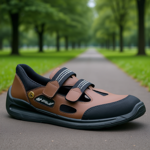 Sandalias de Seguridad para Fitness Dragster-1240 Talla 44 Marrón/Negro Cuero - Product Image 3