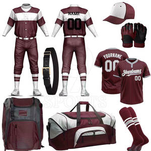 Kit de baseball avec pantalon assorti en jersey imprimé et kit de baseball personnalisé avec sélection de couleurs pour les meilleures ventes - Product Image 1