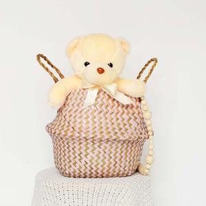 Top supplier braided seagrass <b>basket</b> natural sea grass hamper straw <b>baskets</b> for storing essentials - Product Image 2