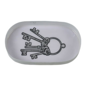 Plateau de service fait main en fer émaillé-pour les collations en plein air et le jardin - Product Image 2