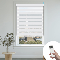 Persianas Enrollables Motorizadas para Ventanas, con Función de Oscurecimiento, Privacidad Día y Noche, Gran Venta