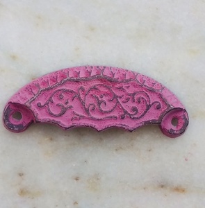 Vente chaude rose en détresse en fonte tire la poignée en céramique tiroir armoire poignée tire pour cuisine et chambre armoire commode - Product Image 2